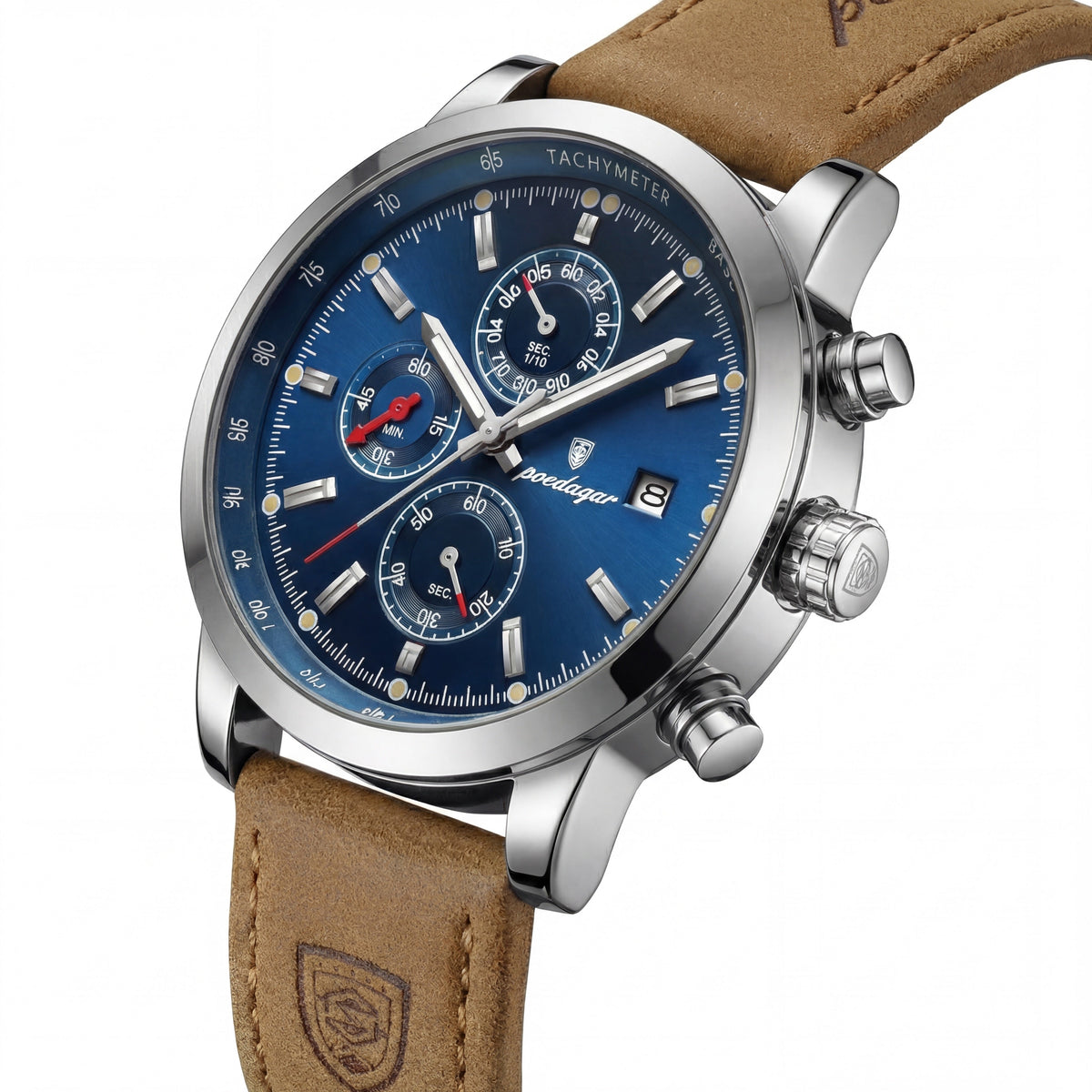 Tempus Chrono Force 44mm | Blue Silver