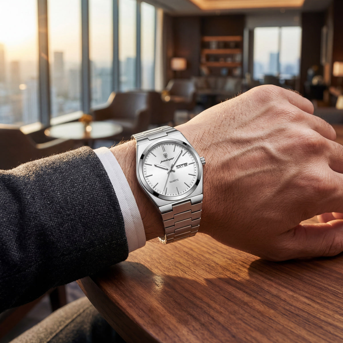 Tempus Linear Steel 40mm | Silver White