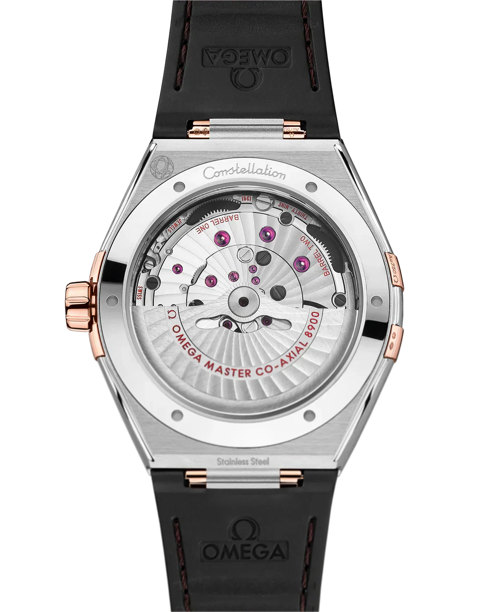 Constellation 41mm Steel Leather Bracelet