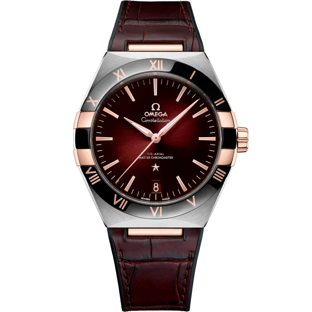 Constellation 41mm Steel Leather Bracelet